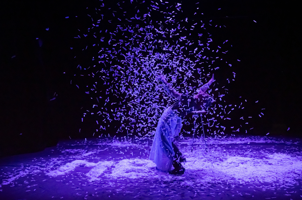 Mickaeël Délis, Les paillettes de leur vie, Création lumière de Jérôme Baudouin, créateur lumière en danse, théâtre et spectacle vivant.